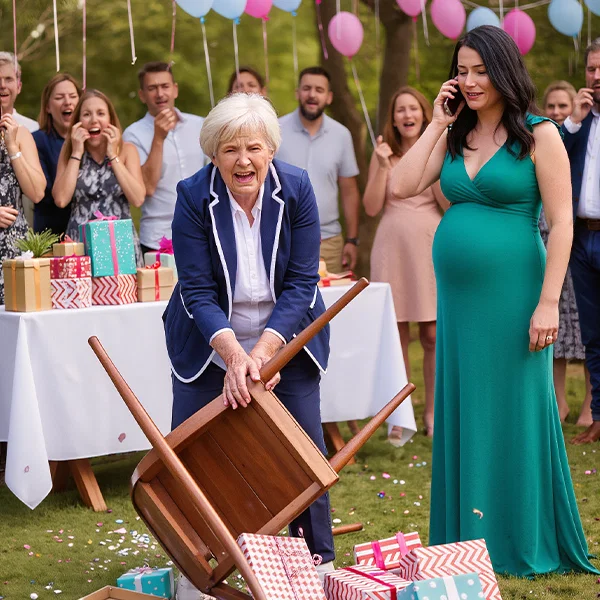 Na moim przyjęciu baby shower, moja teściowa próbowała nazwać moje dziecko — kiedy odmówiłam, zrujnowała wszystko, co zbudowaliśmy.